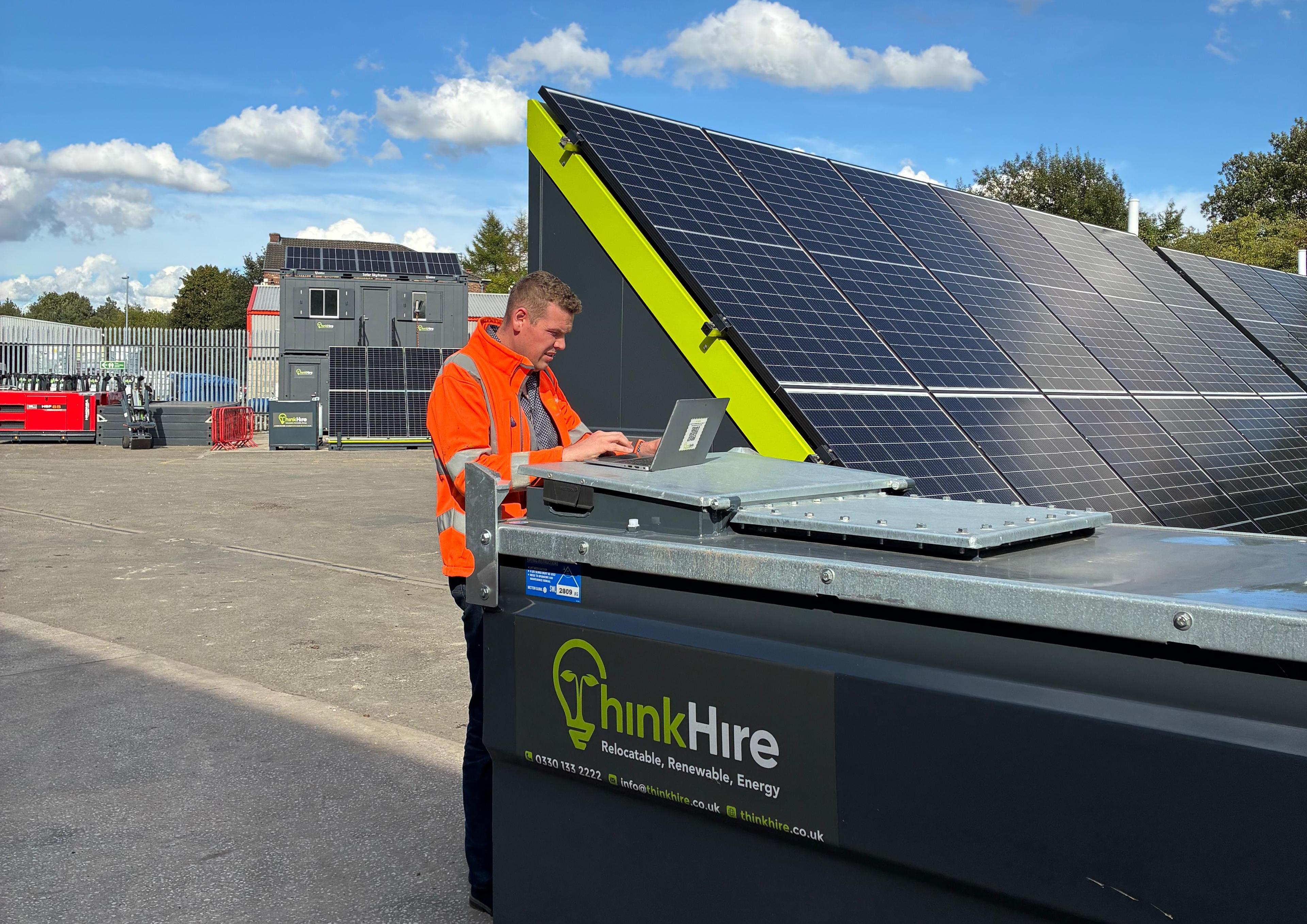 Technician Monitoring Energy Assets