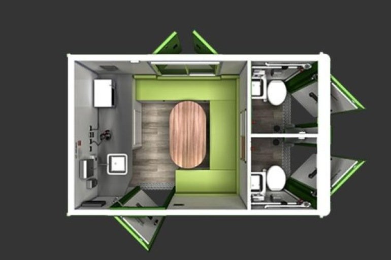 7 Person Full Solar — Twin WC